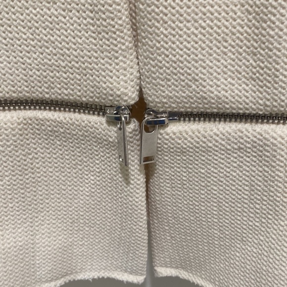 Zara blazer jacket in waffle-texture stretch knit large - Picture 4 of 8